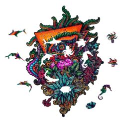 Alternative view of Wooden Jigsaw Puzzle-ALMIGHTY EYE