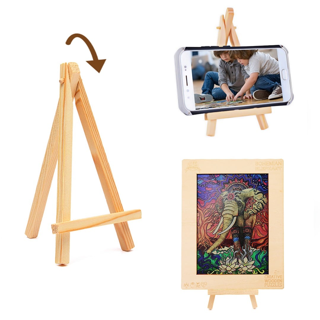 Wooden Jigsaw Puzzle-BOHEMIAN ELEPHANT - Image 9