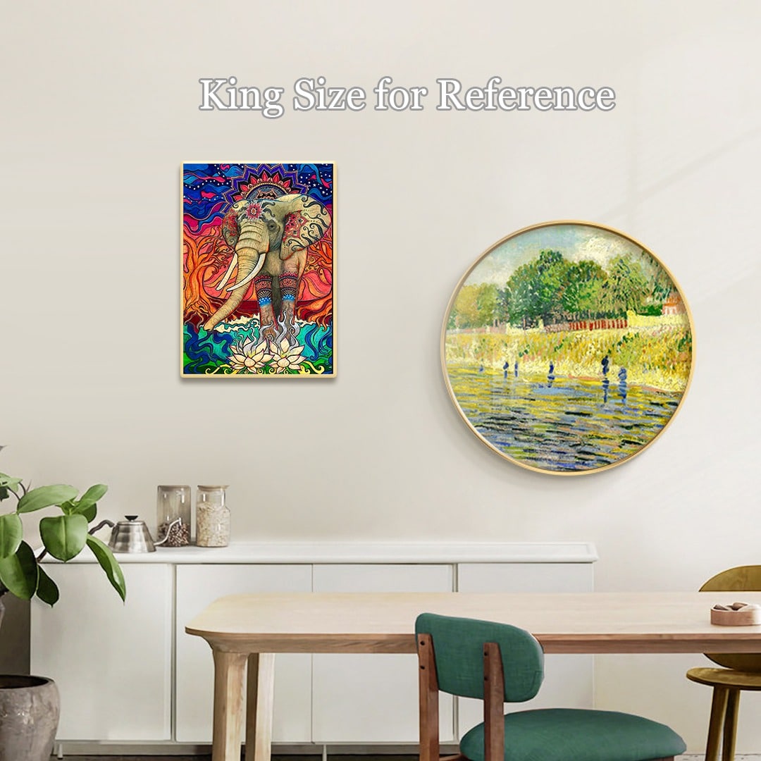 Wooden Jigsaw Puzzle-BOHEMIAN ELEPHANT - Image 10