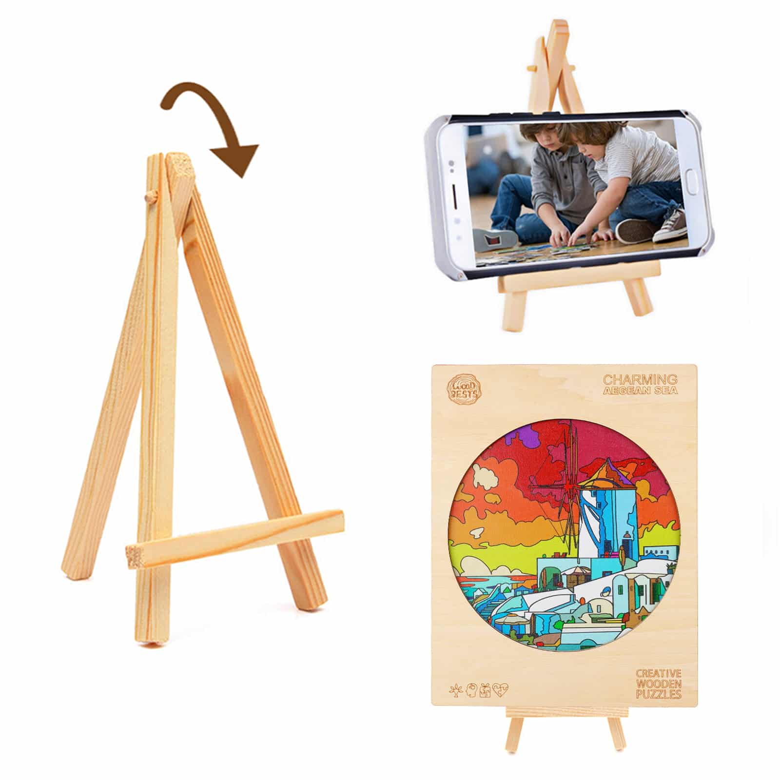 Wooden Jigsaw Puzzle-CHARMING AEGEAN SEA - Image 7