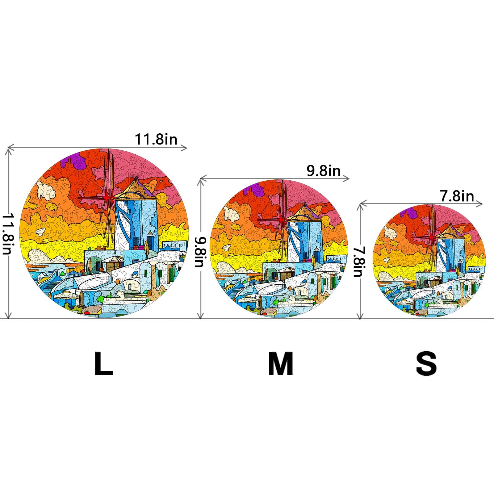 Wooden Jigsaw Puzzle-CHARMING AEGEAN SEA - Image 4