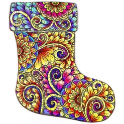 Wooden Jigsaw Puzzle-CHRISTMAS STOCKING
