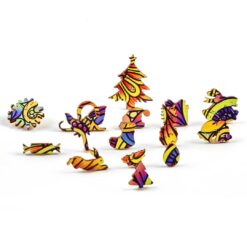 Alternative view of Wooden Jigsaw Puzzle-CHRISTMAS STOCKING