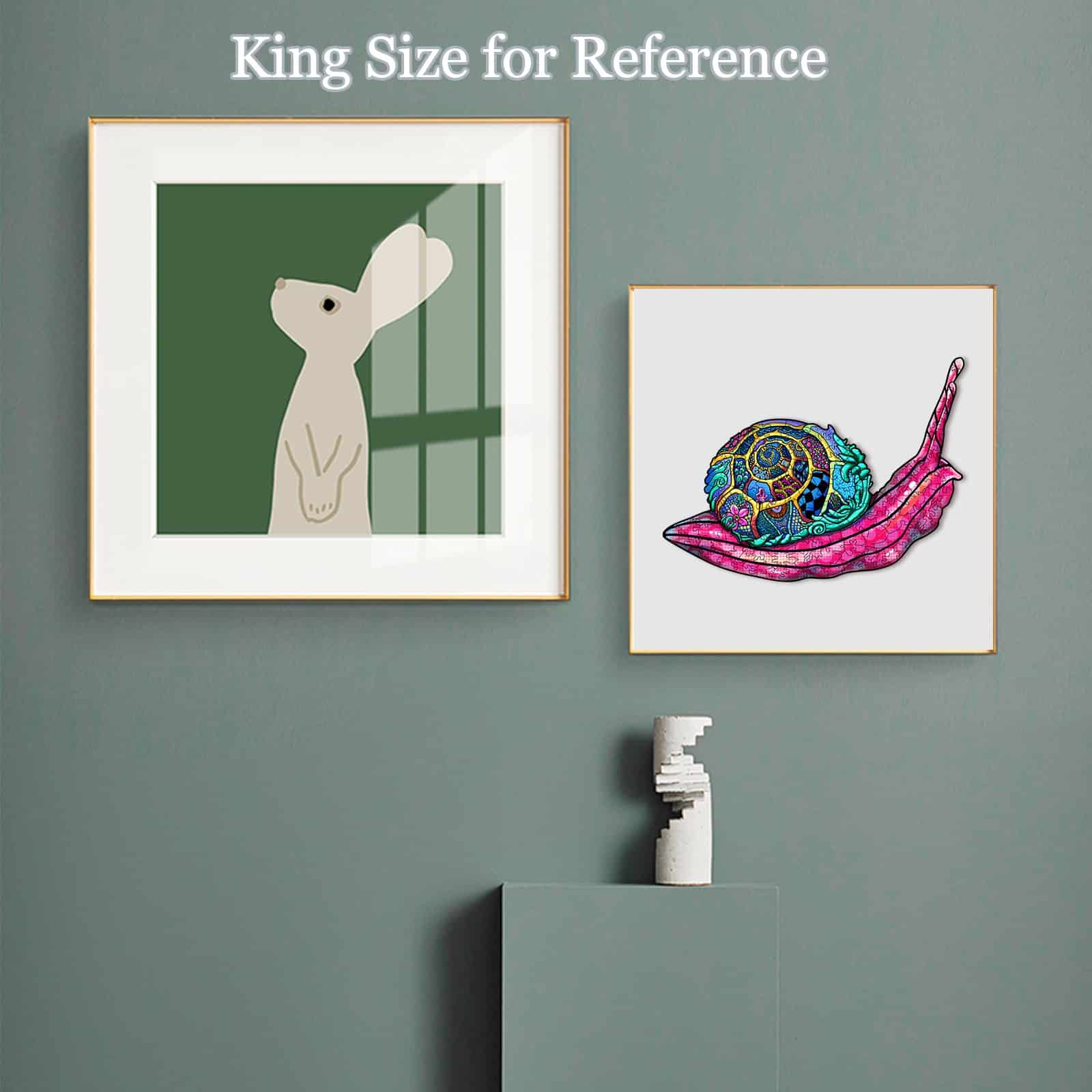 Wooden Jigsaw Puzzle-COLORFUL SNAIL - Image 8