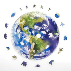 Alternative view of Wooden Jigsaw Puzzle-EARTH