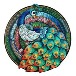 Wooden Jigsaw Puzzle-ELEGANT PEACOCK