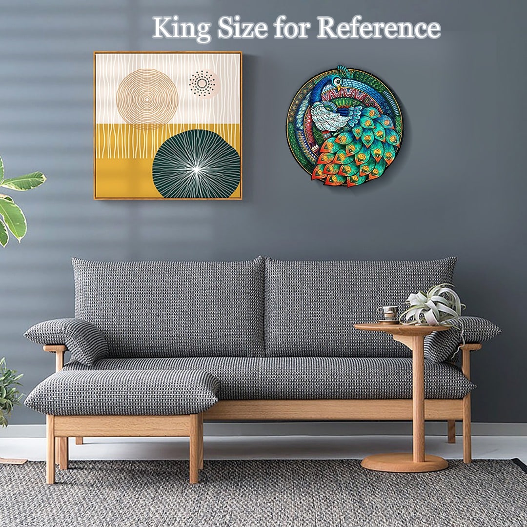 Wooden Jigsaw Puzzle-ELEGANT PEACOCK - Image 11