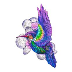 Wooden Jigsaw Puzzle-FREE HUMMINGBIRD