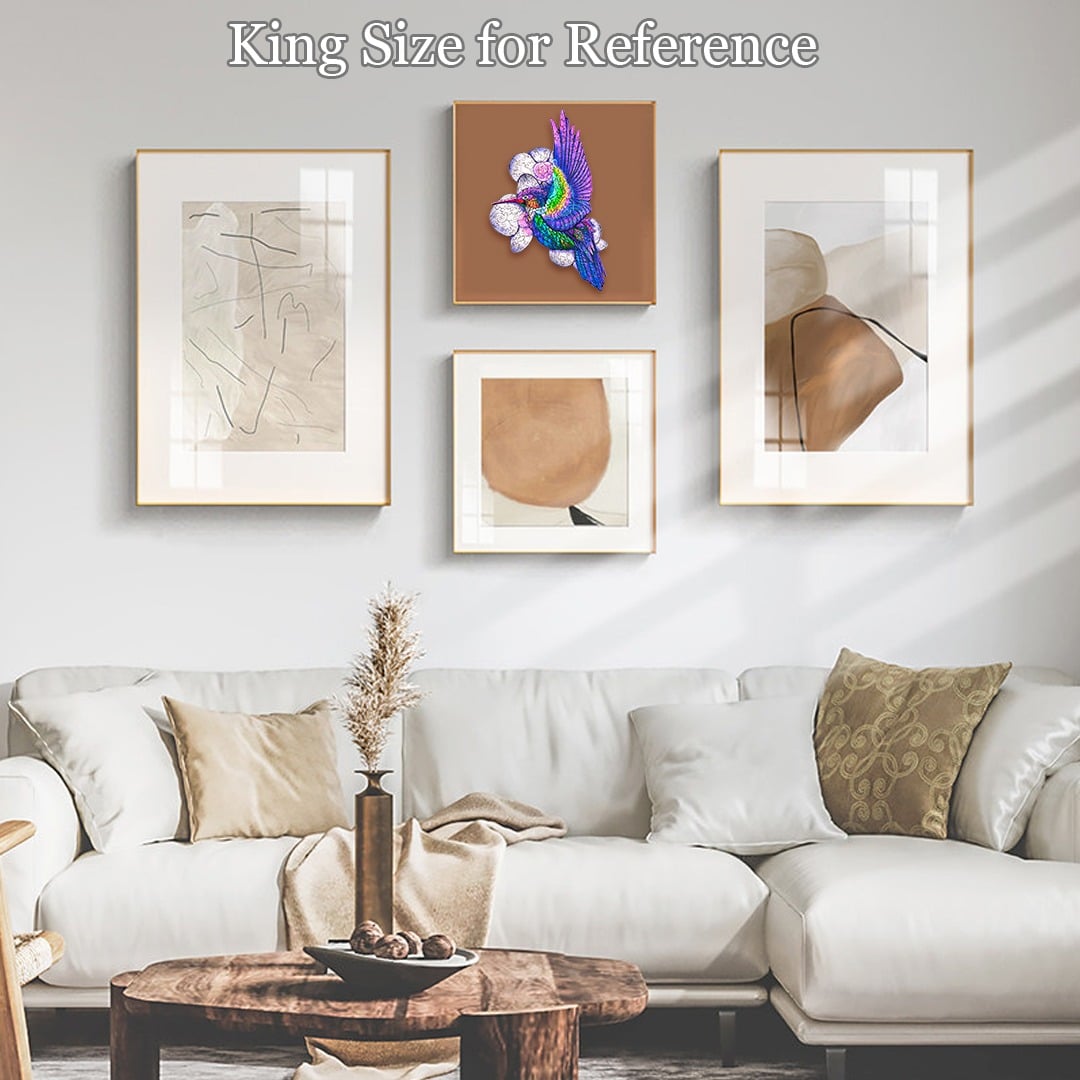 Wooden Jigsaw Puzzle-FREE HUMMINGBIRD - Image 9