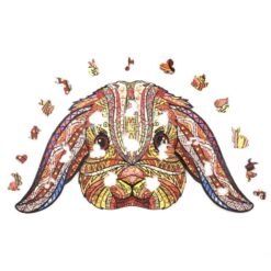 Alternative view of Wooden Jigsaw Puzzle-FUNNY RABBIT