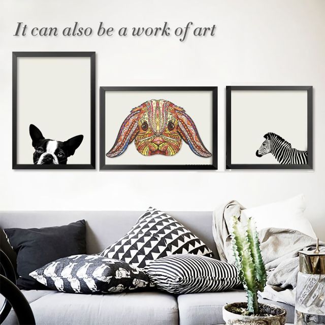 Wooden Jigsaw Puzzle-FUNNY RABBIT - Image 9