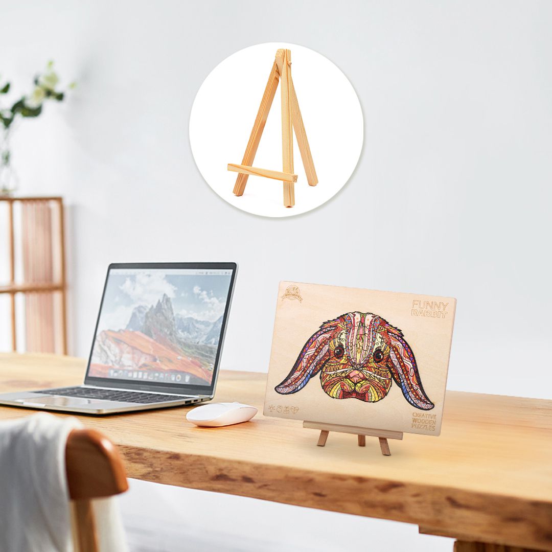 Wooden Jigsaw Puzzle-FUNNY RABBIT - Image 8