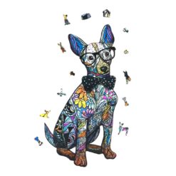 Alternative view of Wooden Jigsaw Puzzle-GENTLEMEN DOG