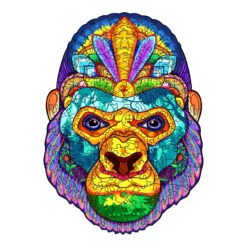 Wooden Jigsaw Puzzle-JUNGLE KING KONG