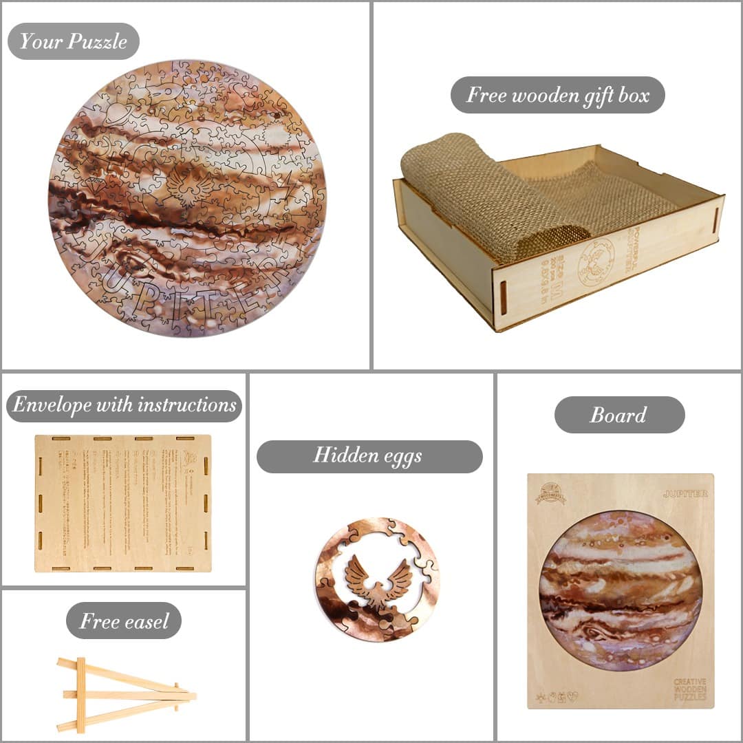 Wooden Jigsaw Puzzle-JUPITER - Image 5