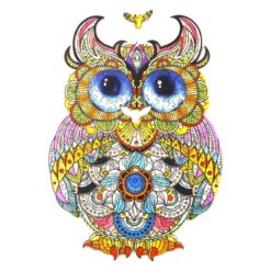Wooden Jigsaw Puzzle-LOVELY OWL