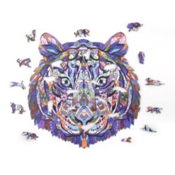 Alternative view of Wooden Jigsaw Puzzle-MAGIC TIGER