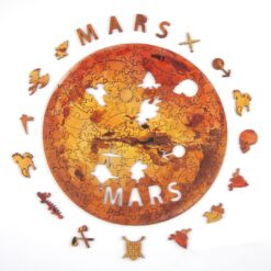 Alternative view of Wooden Jigsaw Puzzle-MARS