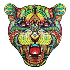 Wooden Jigsaw Puzzle-MYSTERIOUS LEOPARD