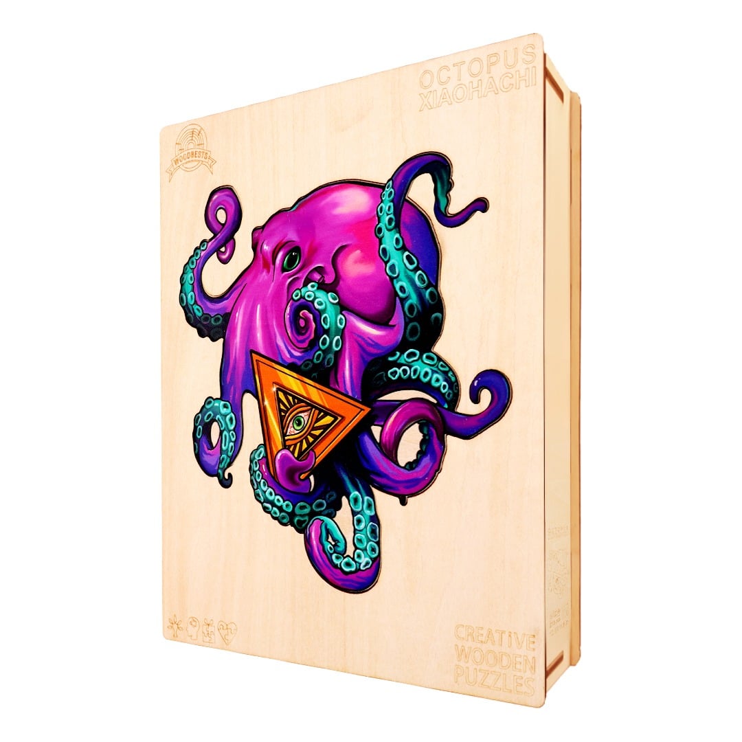 Wooden Jigsaw Puzzle-OCTOPUS XIAOHACHI - Image 5