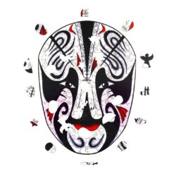 Alternative view of Wooden Jigsaw Puzzle- OPERA MASK ADVISER