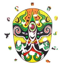 Alternative view of Wooden Jigsaw Puzzle- OPERA MASK GLADIATOR