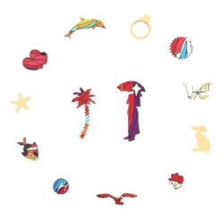 Alternative view of Wooden Jigsaw Puzzle-PSYCHEDELIC GIRL