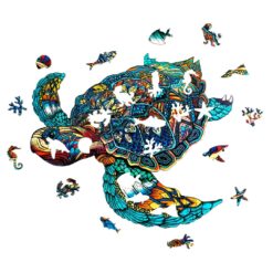 Alternative view of Wooden Jigsaw Puzzle-RESOLUTE TURTLE