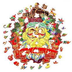 Alternative view of Wooden Jigsaw Puzzle-SANTA CLAUS