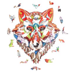 Alternative view of Wooden Jigsaw Puzzle-SLY FOX