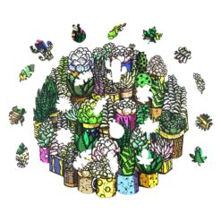Alternative view of Wooden Jigsaw Puzzle-SUCCULENT PLANT