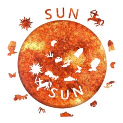 Alternative view of Wooden Jigsaw Puzzle-SUN