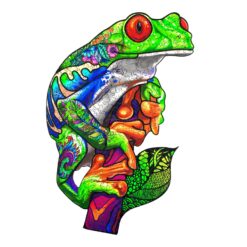 Wooden Jigsaw Puzzle-TREE FROG