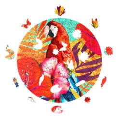 Alternative view of Wooden Jigsaw Puzzle-TROPICAL PARROT