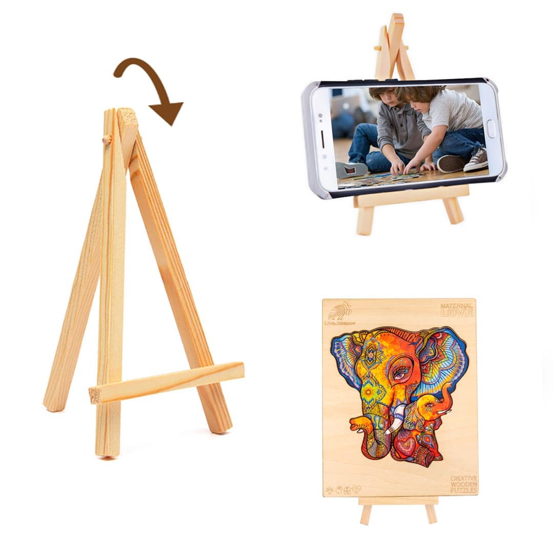 Wooden Jigsaw Puzzle-Elephant Puzzle Maternal Love - Image 8