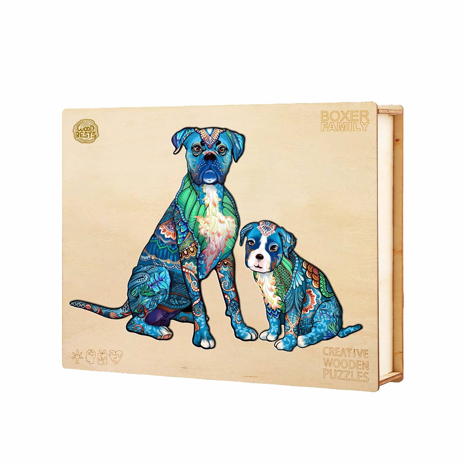 Wooden Jigsaw Puzzle-Parent-Boxer - Image 4
