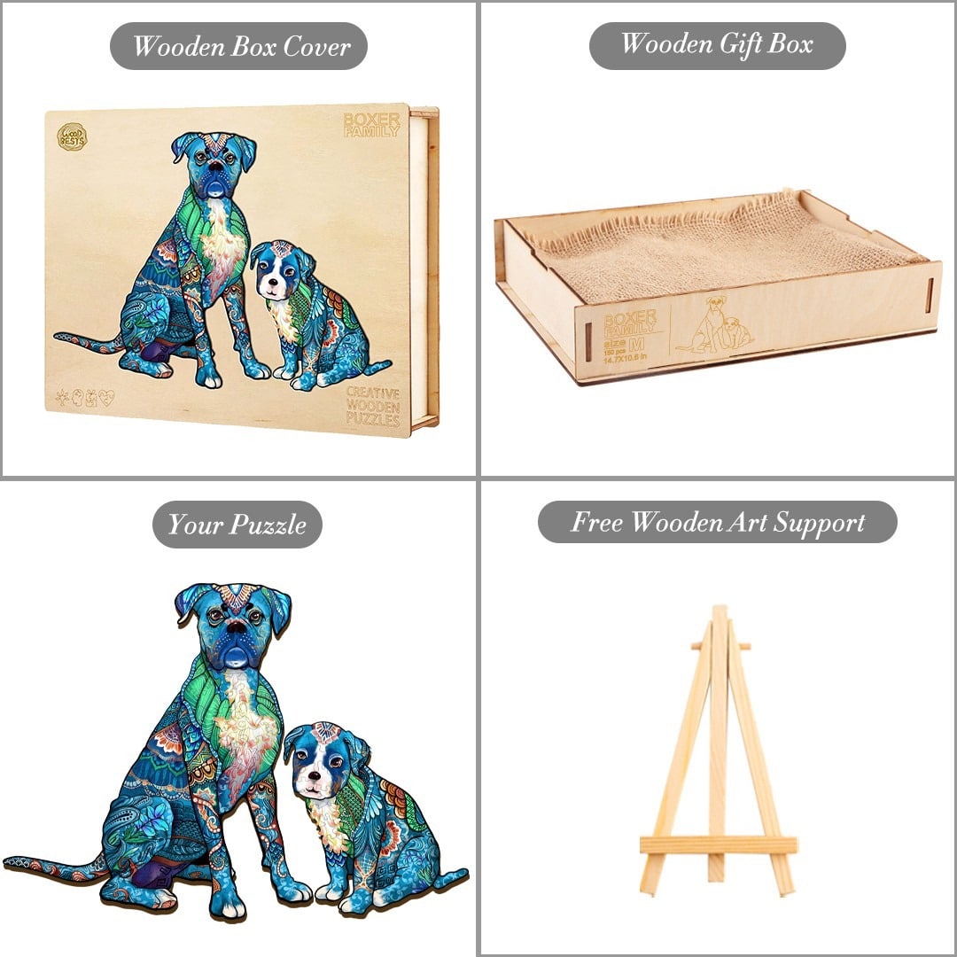 Wooden Jigsaw Puzzle-Parent-Boxer - Image 5
