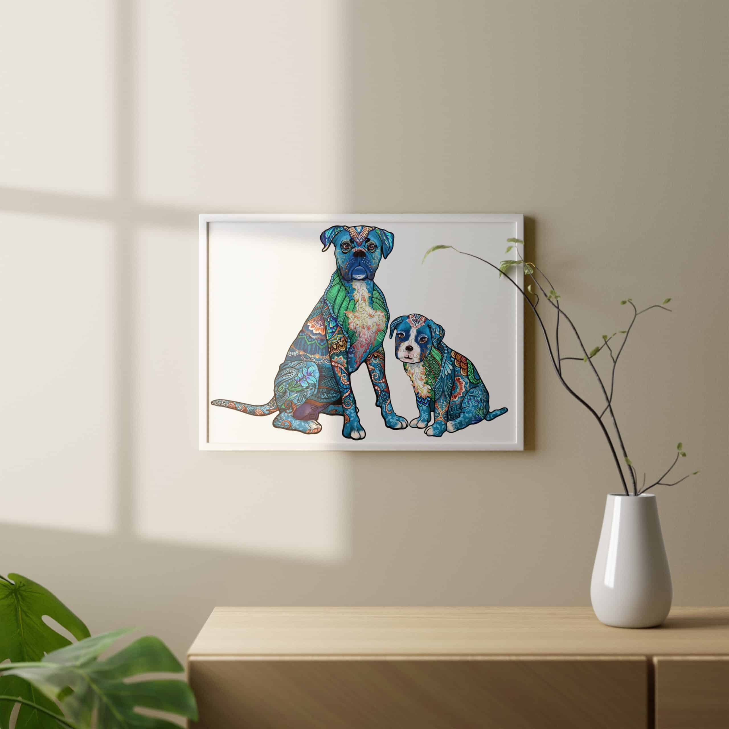 Wooden Jigsaw Puzzle-Parent-Boxer - Image 7