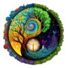 Wooden Jigsaw Puzzle-Yin-Yang Tree of Life 2