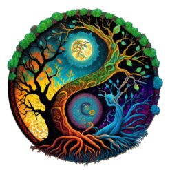Wooden Jigsaw Puzzle-Yin-Yang Tree of Life 3