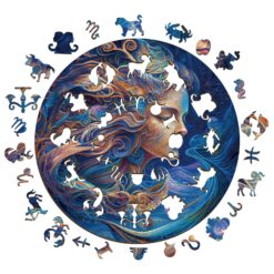 Alternative view of Zodiac Wooden Jigsaw Puzzle-Aquarius