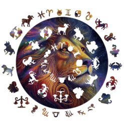 Alternative view of Zodiac Wooden Jigsaw Puzzle-Leo