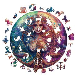 Alternative view of Zodiac Wooden Jigsaw Puzzle-Libra