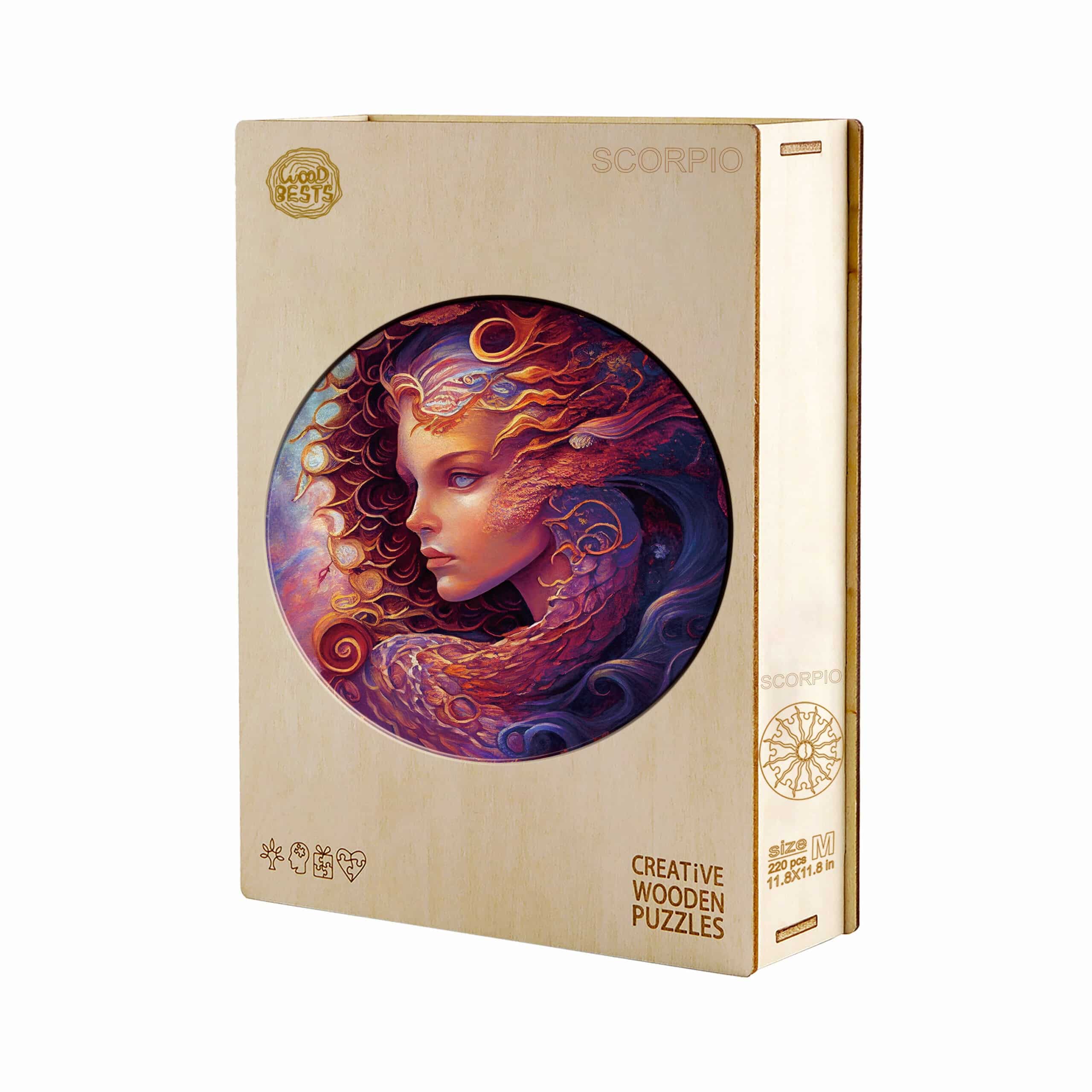 Zodiac Wooden Jigsaw Puzzle-Scorpio - Image 4