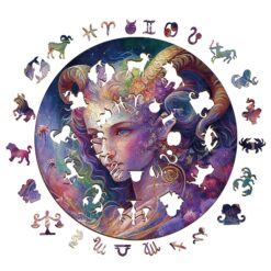 Alternative view of Zodiac Wooden Jigsaw Puzzle-Taurus