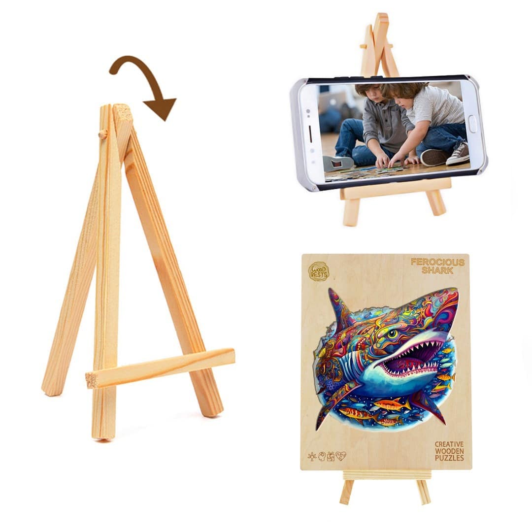 Wooden Jigsaw Puzzle-Fierce Shark - Image 3