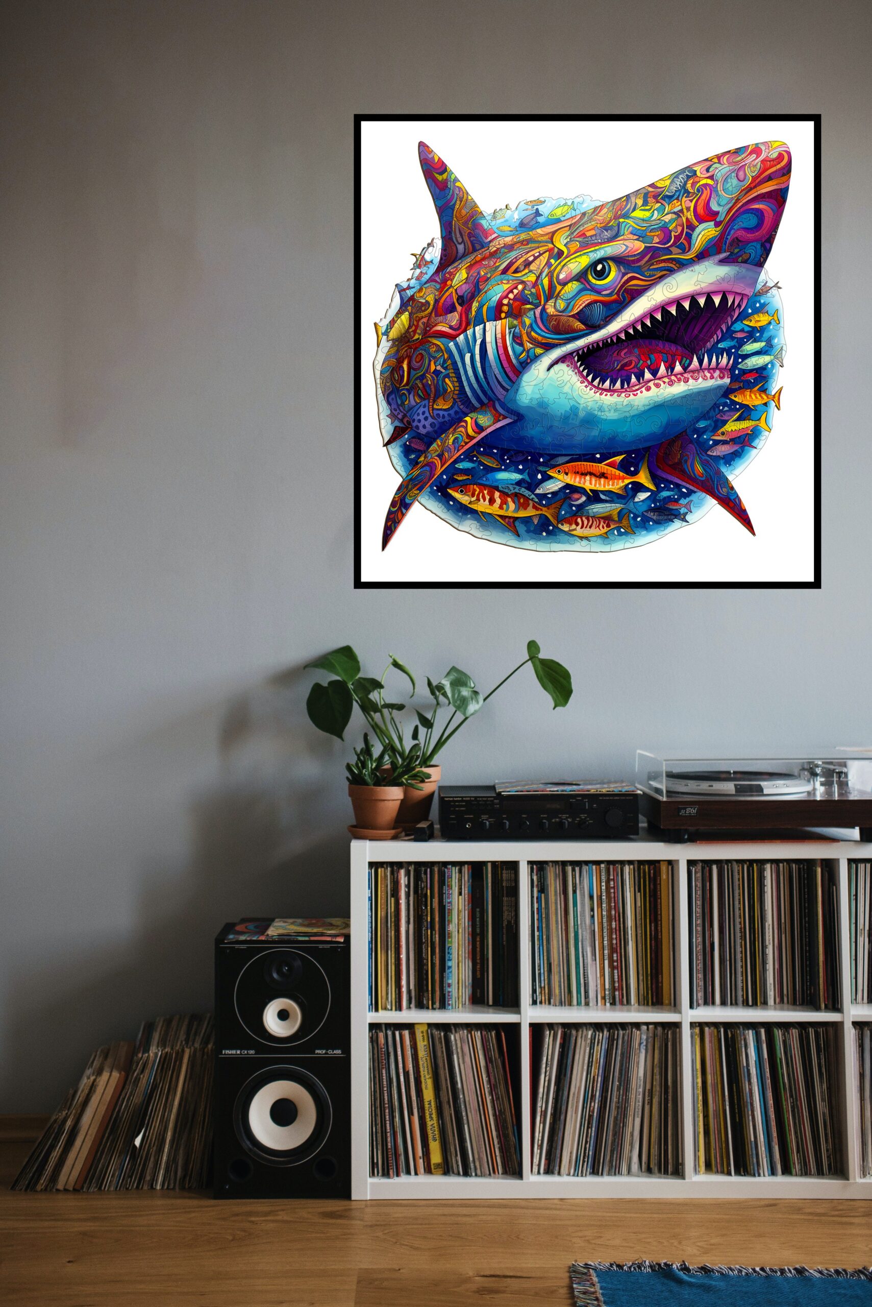 Wooden Jigsaw Puzzle-Fierce Shark - Image 7