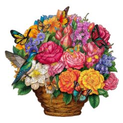 Wooden Jigsaw Puzzle-Flower Basket