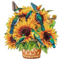 Wooden Jigsaw Puzzle-Flower Basket 3