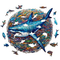 Alternative view of Wooden Jigsaw Puzzle-Shark